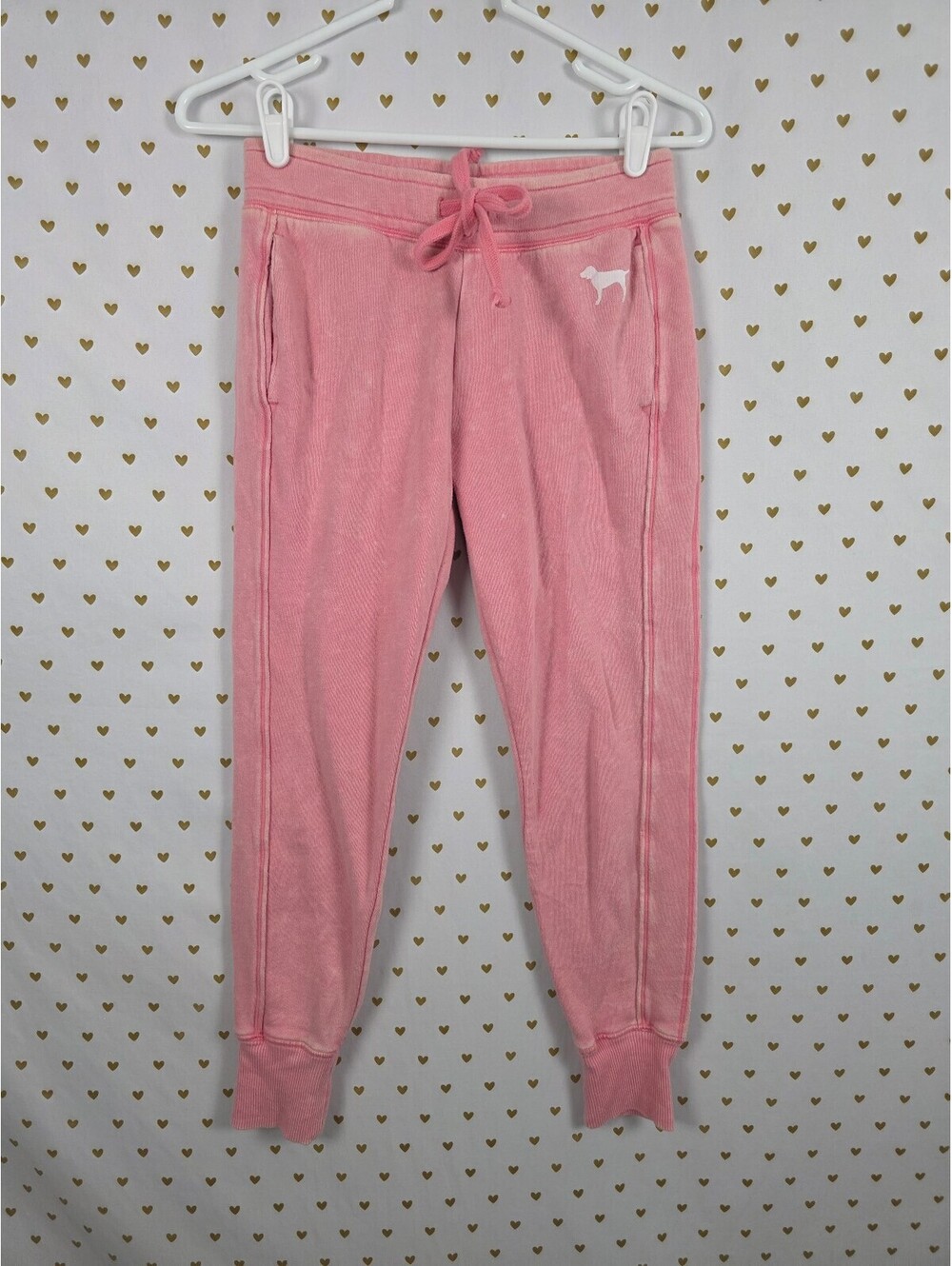 Victorias Secret PINK Vintage Style Tapered XS Pink Sweats Sweatpants